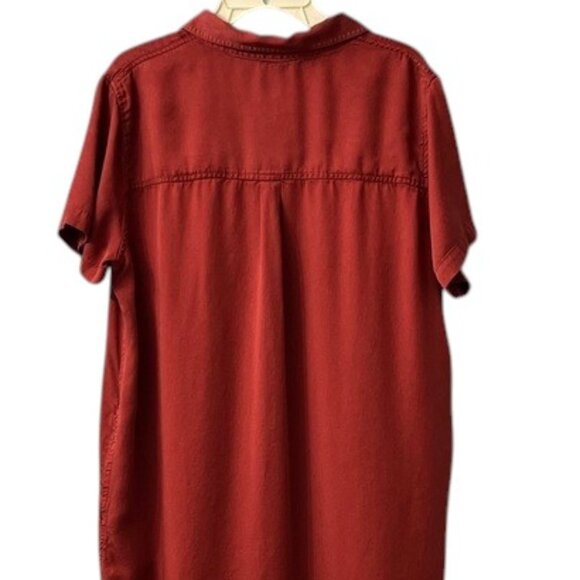 GAP Womens Lightweight Relaxed Fit Pocketed Tencel Dress - Picture 7 of 11